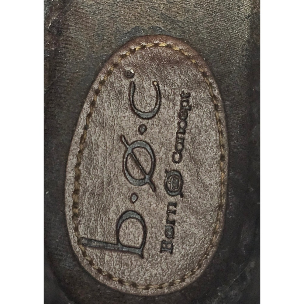 BOC Born Concept Brown Leather Chelsea Ankle Boots Block Heel Women's Size 8 - Picture 8 of 9